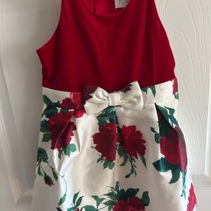 The Children's Place Red and White Floral Dress